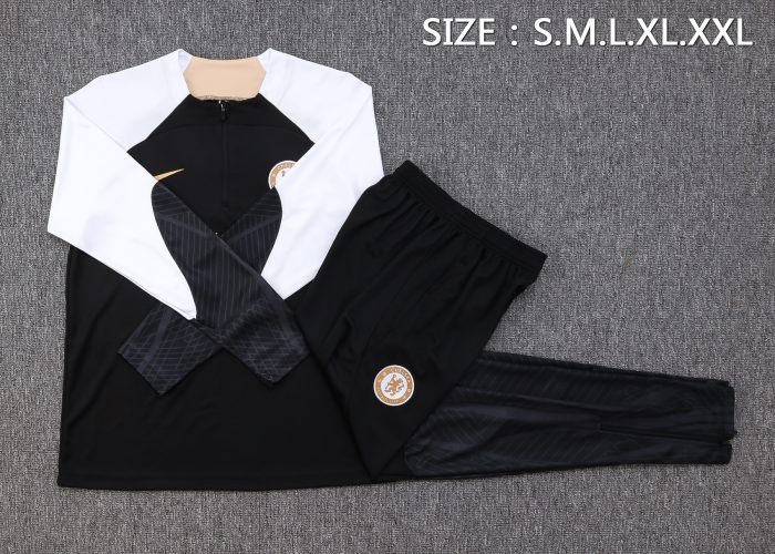 Chelsea 23/24 Black Half Zip Jacket - 图片 2