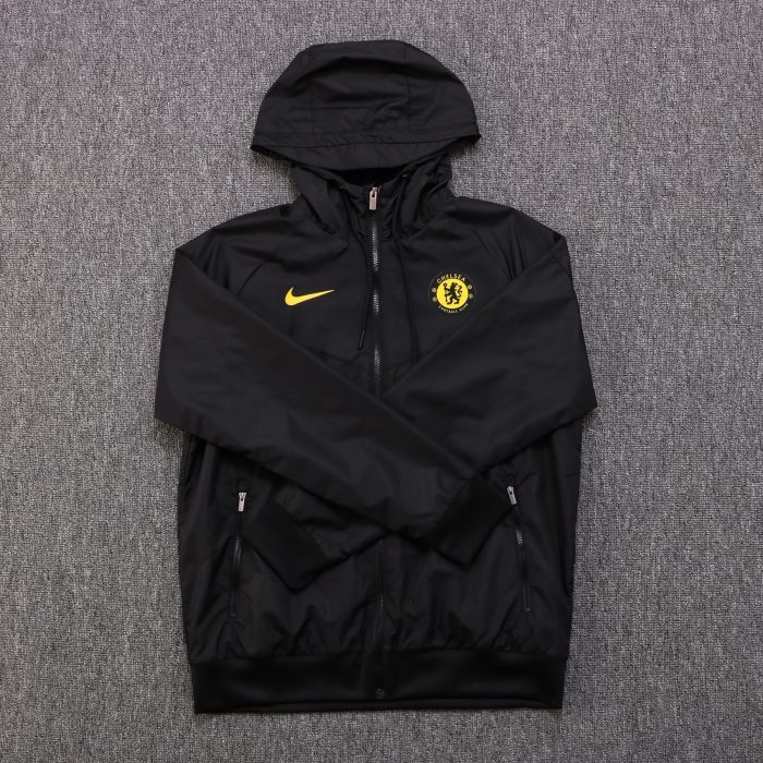 Chelsea 22/23 Black Windbreaker - 图片 2