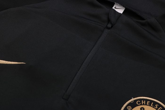 Chelsea 22/23 Black Half Zip Jacket - 图片 10
