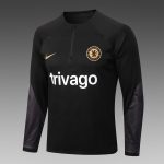 Chelsea 22/23 Black Half Zip Jacket - 图片 5