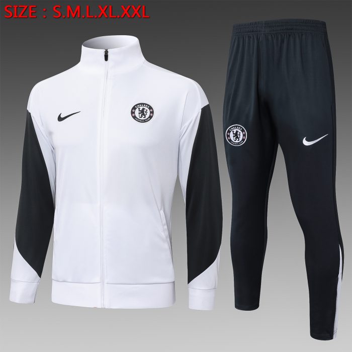 Chelsea 25/26 White Long Zip Jacket - 图片 9