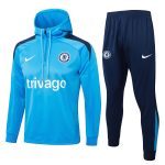 Chelsea 24/25 Half Zip Hoodie Blue - 图片 10
