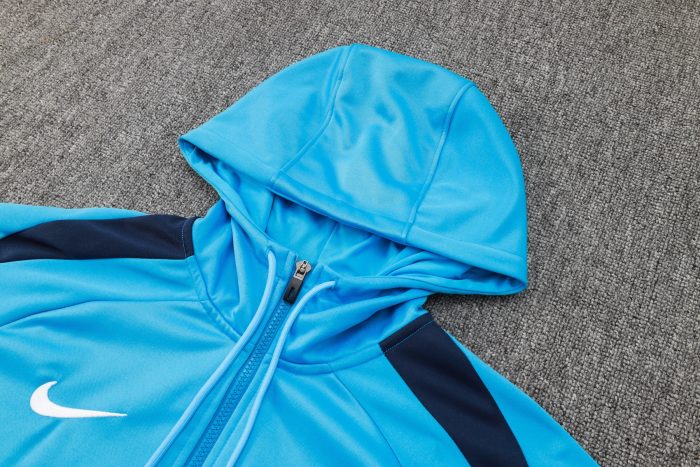 Chelsea 24/25 Half Zip Hoodie Blue - 图片 8