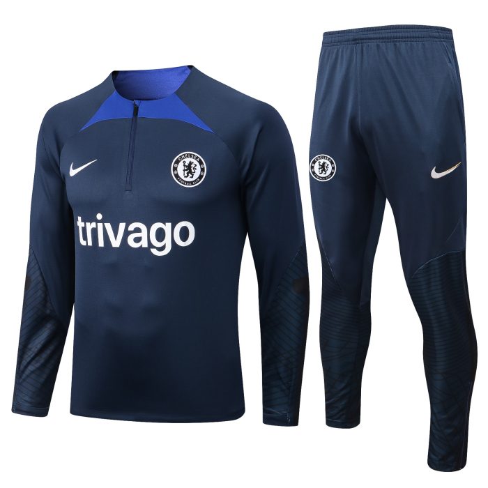 Chelsea 22/23 Royal Blue Half Zip Jacket - 图片 10