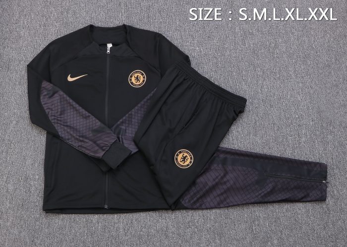 Chelsea 22/23 Black Long Zip Jacket - 图片 7