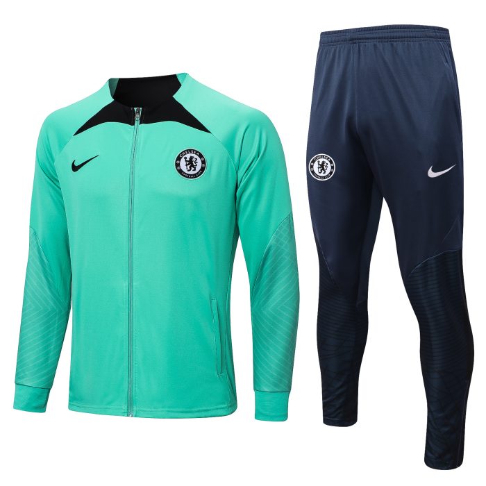 Chelsea 22/23 Green Long Zip Jacket - 图片 10