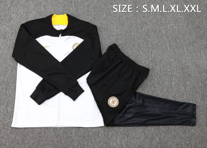 Chelsea 23/24 White Full Zip Jacket - 图片 2