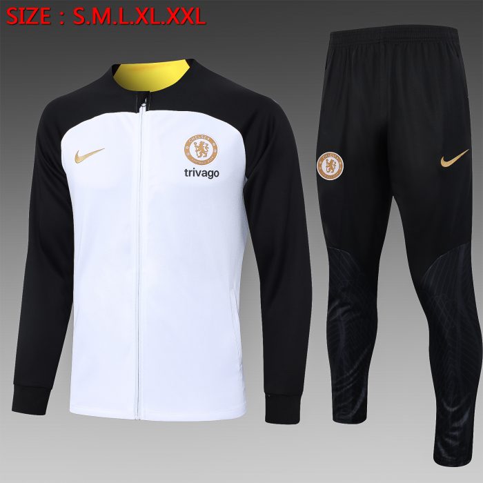 Chelsea 23/24 White Full Zip Jacket - 图片 9
