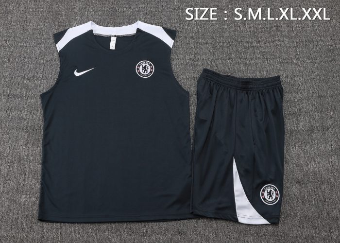 Chelsea 25/26 Dark Grey Vest - 图片 2
