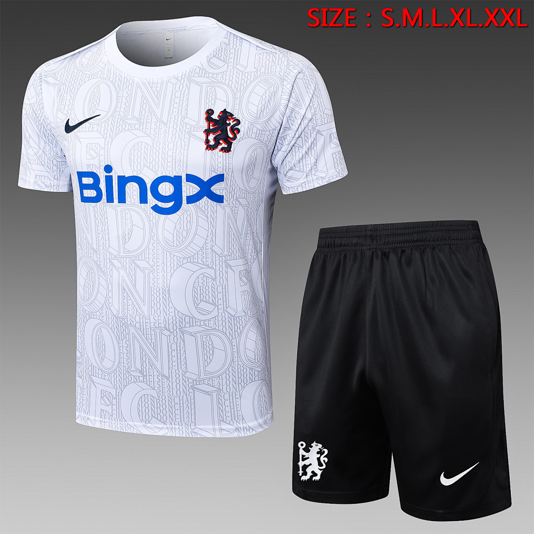 JER-1101_1 Chelsea 25/26 White Short Sleeve Jersey - 图片 1