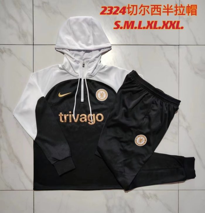 Chelsea 23/24 Black Half Zip Jacket - 图片 11