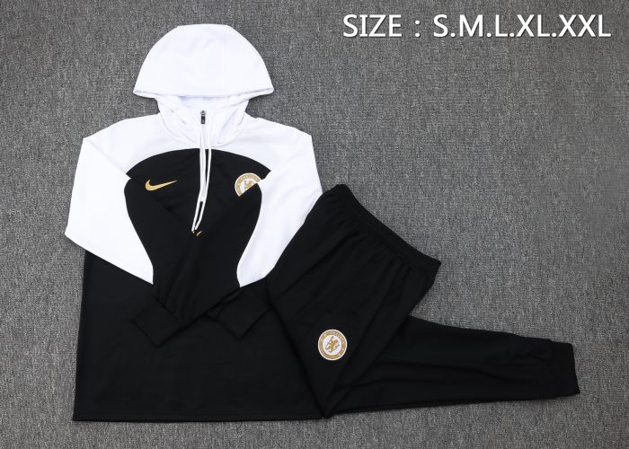 Chelsea 23/24 Black Half Zip Jacket - 图片 2
