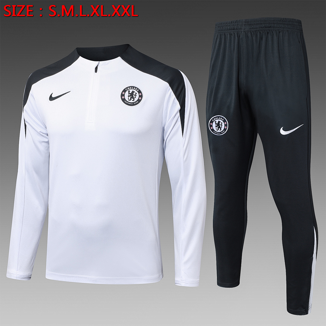 JER-1110_1 Chelsea 25/26 White Half Zip Jacket - 图片 1