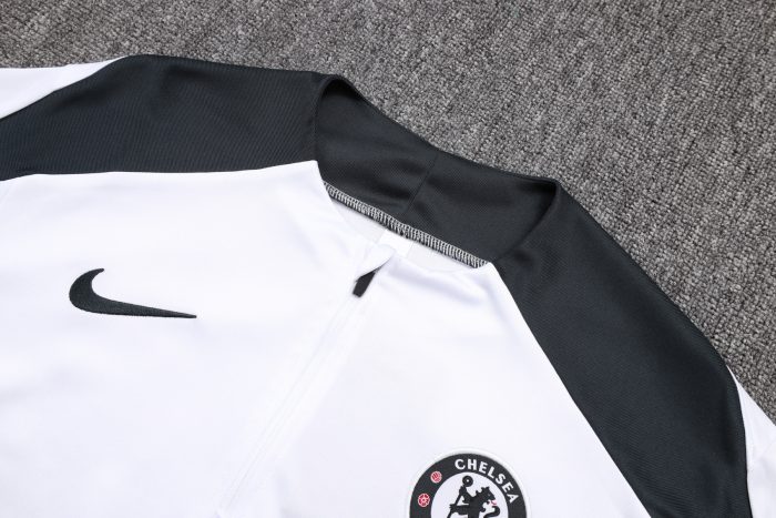 Chelsea 25/26 White Half Zip Jacket - 图片 6