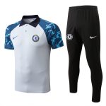 Chelsea 22/23 Light Grey Sleeve Ink Spray Polo - 图片 10