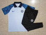 Chelsea 22/23 Light Grey Sleeve Ink Spray Polo - 图片 11