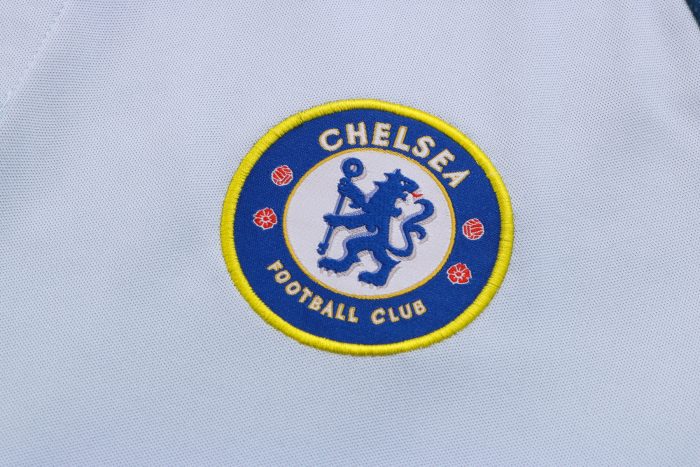 Chelsea 22/23 Light Grey Sleeve Ink Spray Polo - 图片 6