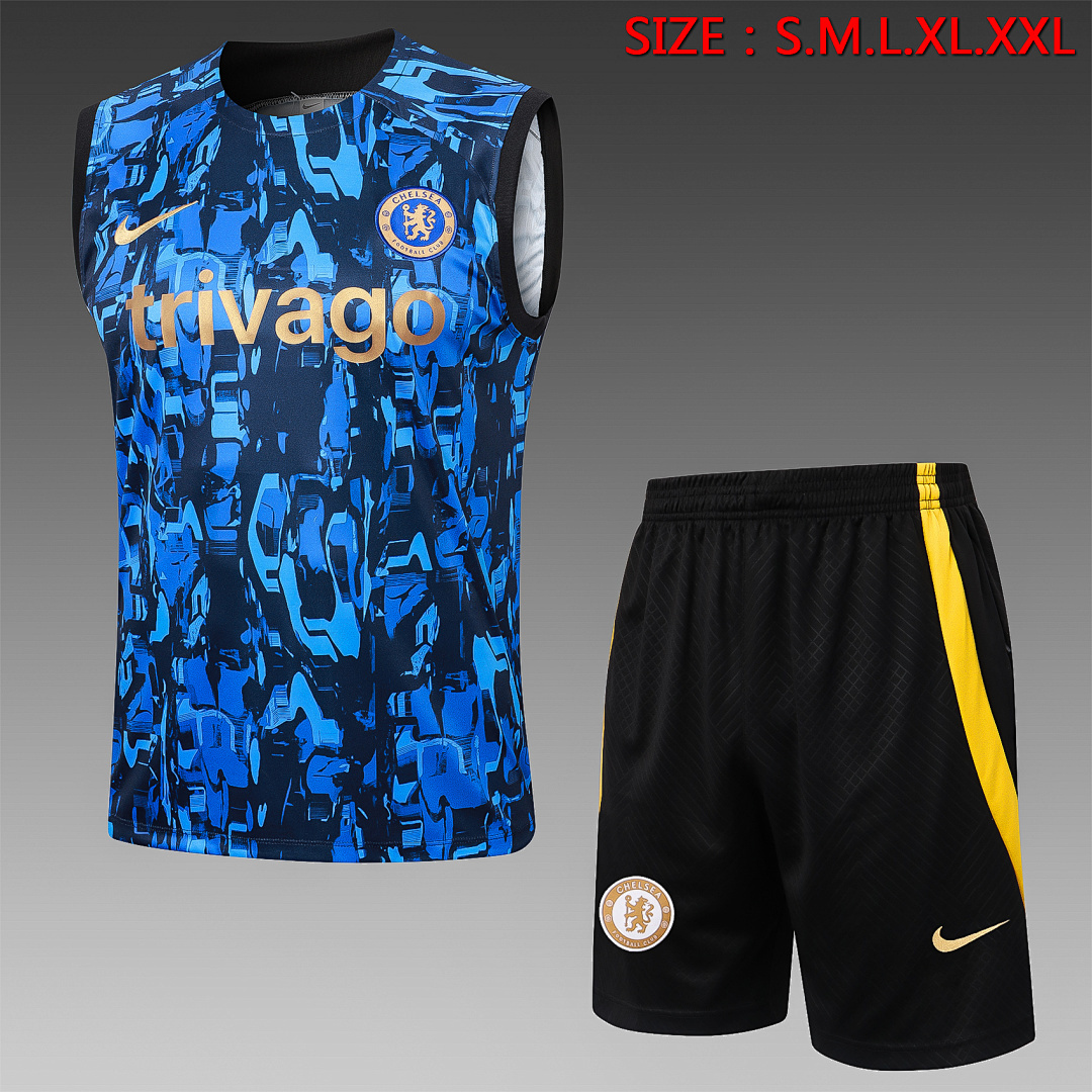 JER-1123_1 Chelsea 23/24 Colorful Blue Vest - 图片 1