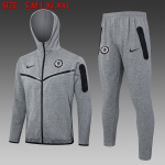 Chelsea 24/25 Gray Full Zip Jacket with Hood - 图片 3