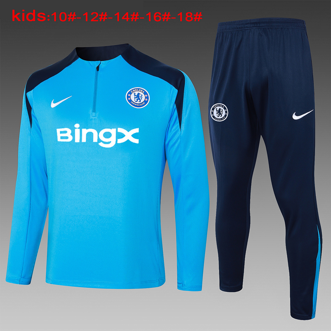 JER-1129_1 Chelsea 24/25 Blue Half Zip Jacket - 图片 1