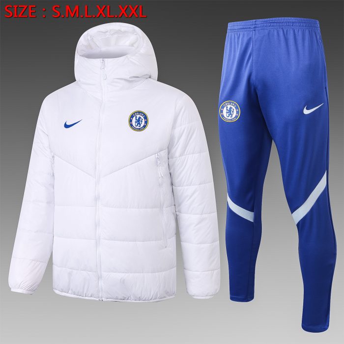 Chelsea 21/22 White Padded Jacket - 图片 2