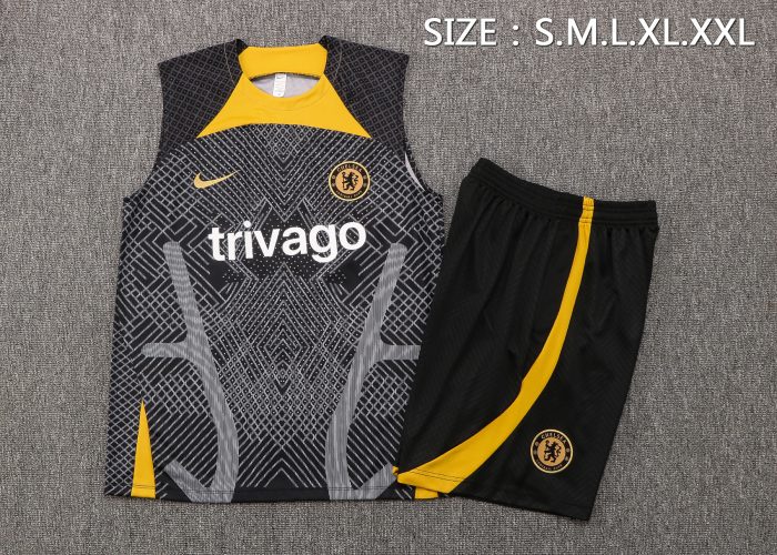Chelsea 22/23 Black Vest (Spray Print) - 图片 2