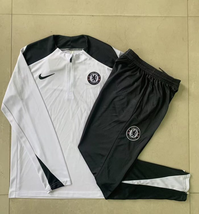Chelsea 25/26 White Half Zip Kids - 图片 4