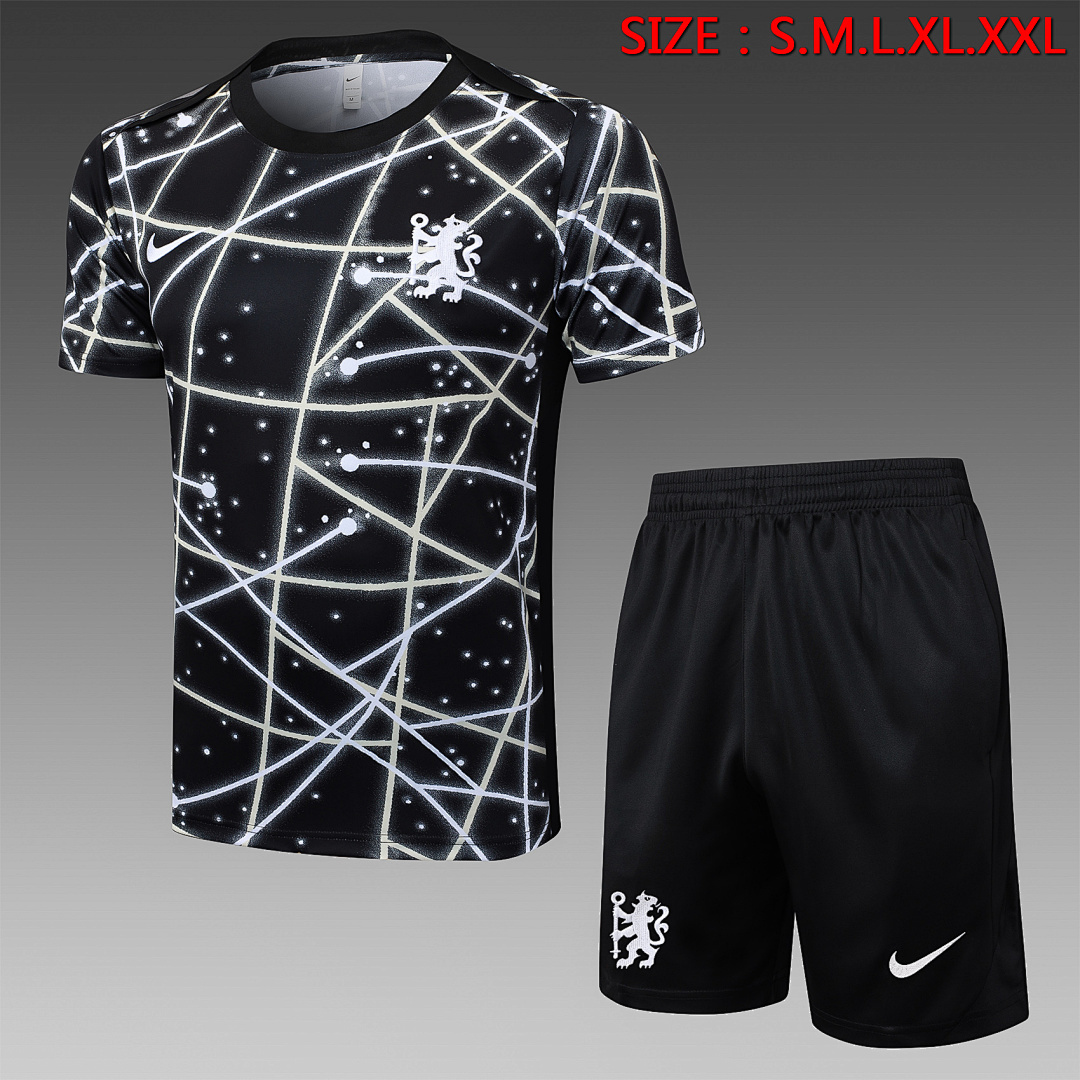 JER-1141_1 Chelsea 25/26 Black Starry Ink Short Sleeve - 图片 1