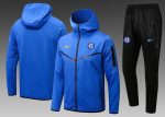 Chelsea 22/23 Colorful Blue Long Zip Jacket with Hood