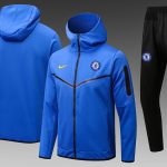 Chelsea 22/23 Colorful Blue Long Zip Jacket with Hood