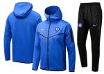 Chelsea 22/23 Colorful Blue Long Zip Jacket with Hood - 图片 10