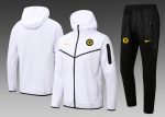 Chelsea 22/23 White Long Zip Jacket with Hood