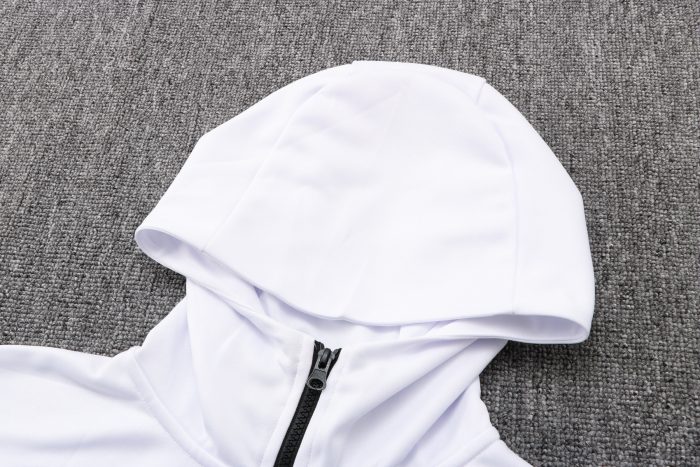 Chelsea 22/23 White Long Zip Jacket with Hood - 图片 9