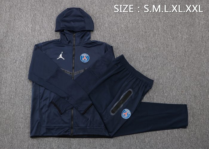 Chelsea 22/23 Blue Long Zip Jacket with Hood - 图片 2
