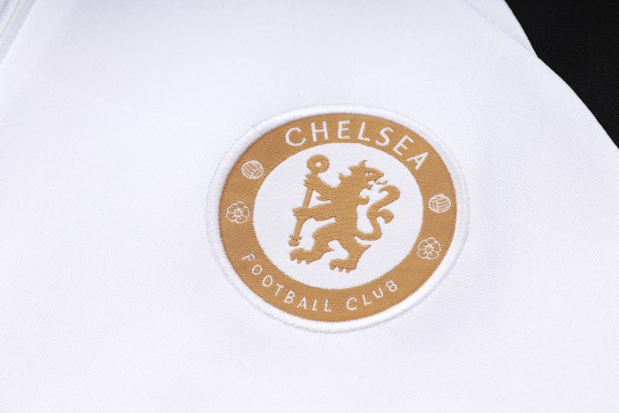 Chelsea 23/24 White Half Zip Jacket (Gold Sponsor) - 图片 7