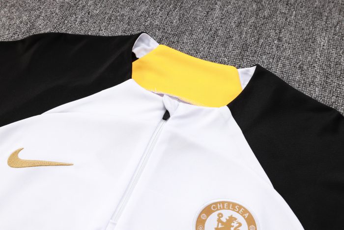 Chelsea 23/24 White Half Zip Jacket (Gold Sponsor) - 图片 8