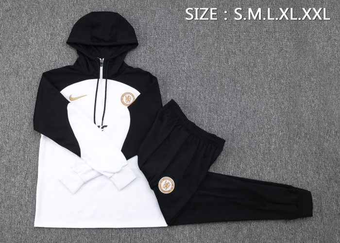 Chelsea 23/24 White Half Zip Jacket - 图片 2