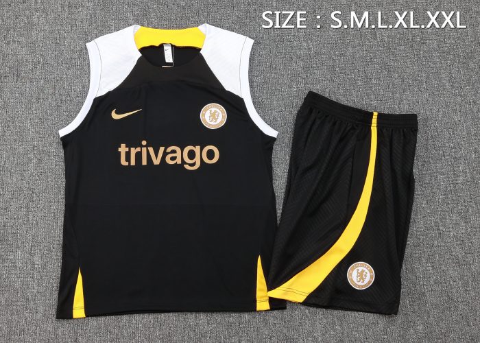 Chelsea 23/24 Black Vest - 图片 2