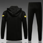 Chelsea 21/22 Black Long Zip Hoodie (Yellow Trim) - 图片 2
