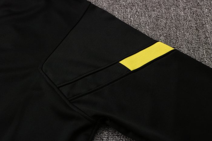 Chelsea 21/22 Black Long Zip Hoodie (Yellow Trim) - 图片 5