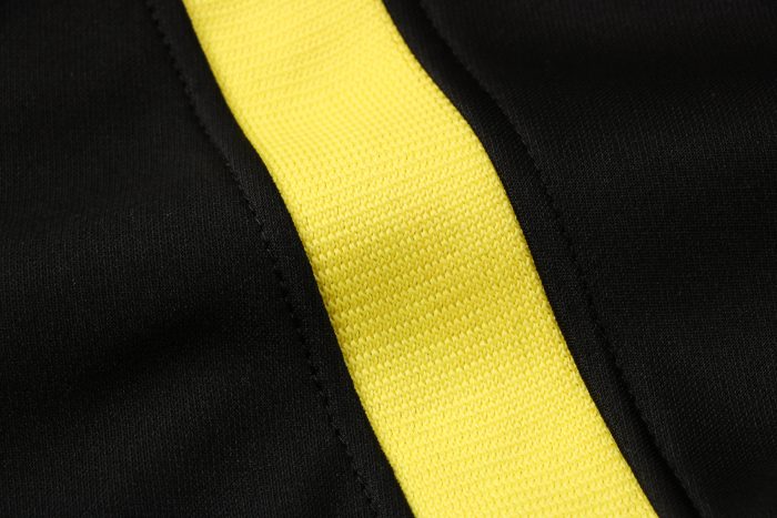 Chelsea 21/22 Black Long Zip Hoodie (Yellow Trim) - 图片 6