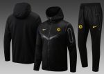 Chelsea 22/23 Black Long Zip Jacket with Hood
