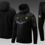 Chelsea 22/23 Black Long Zip Jacket with Hood