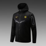 Chelsea 22/23 Black Long Zip Jacket with Hood - 图片 11