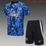 Chelsea 23/24 Colorful Blue Short Sleeve Suit (with 5-inch Shorts)