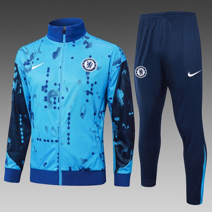 JER-1162_1 Chelsea 24/25 Blue Long Zip Jacket - 图片 1