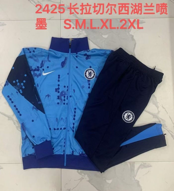 Chelsea 24/25 Blue Long Zip Jacket - 图片 11