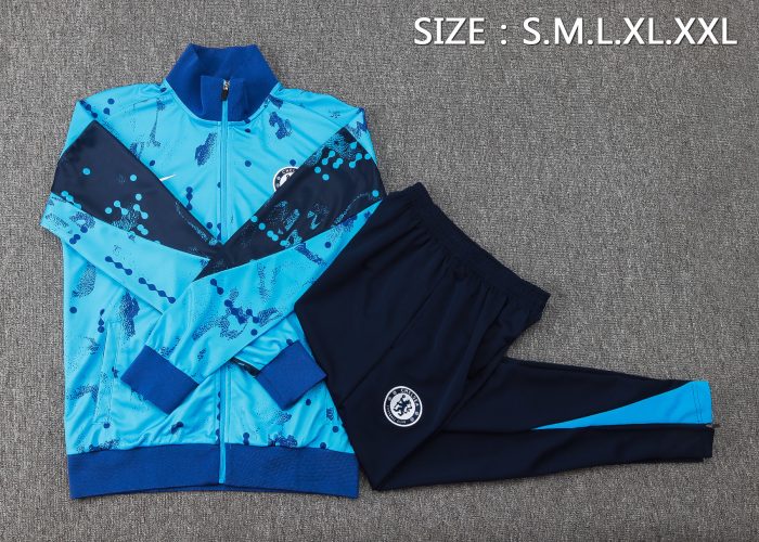 Chelsea 24/25 Blue Long Zip Jacket - 图片 2