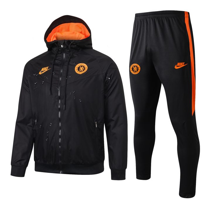 Chelsea 19/20 Black Windbreaker - 图片 10