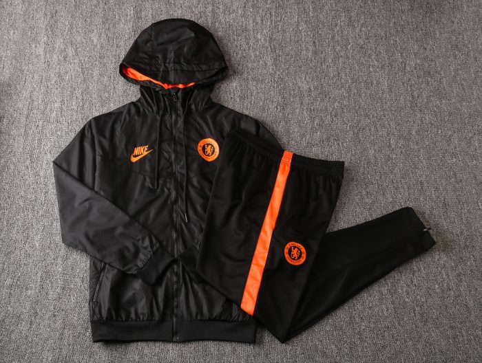 Chelsea 19/20 Black Windbreaker - 图片 8